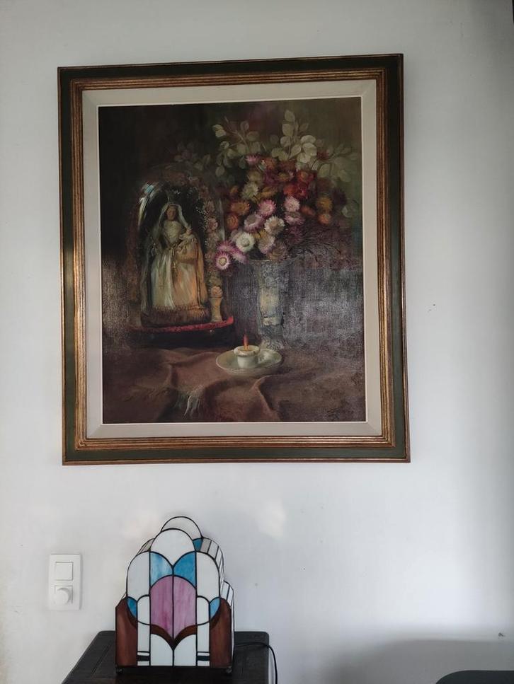 JULIEN STAPPERS - STILLEVEN - OLIE OP DOEK, Antiek en Kunst, Kunst | Schilderijen | Klassiek, Ophalen