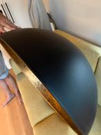 Zware zwart/gouden metalen luster te koop, Huis en Inrichting, Ophalen, Zo goed als nieuw