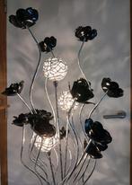 Zilver/zwart staande lamp, Ophalen, Zo goed als nieuw