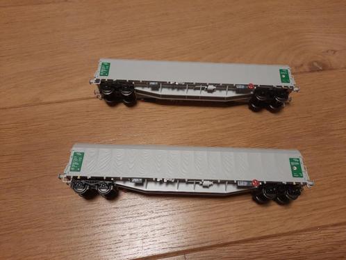 B-models 45639 - Set de 2 wagons bâchés, Hobby & Loisirs créatifs, Trains miniatures | HO, Comme neuf, Set de Trains, Autres marques