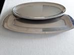 2 grands plateaux en acier inoxydable, Enlèvement ou Envoi