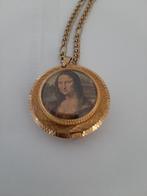 dames horloge Mona Lisa met ketting erbij, Ophalen of Verzenden, Zo goed als nieuw, Zakhorloge