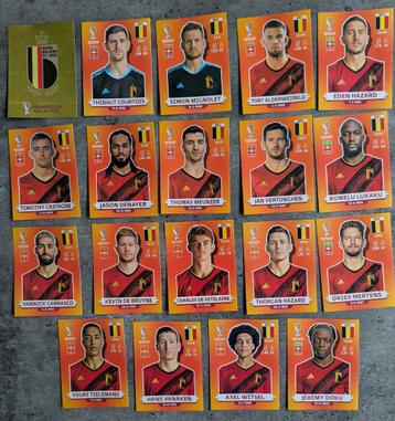 PANINI voetbal WORLD CUP QATAR 2022 19X RODE DUIVELS beschikbaar voor biedingen