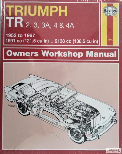 Haynes Owners Workshop Manual Triumph TR 2, 3, 3A, 4 & 4A MG, Autos : Divers, Modes d'emploi & Notices d'utilisation, Enlèvement ou Envoi