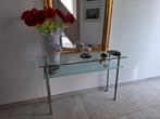 Moderne side table, Huis en Inrichting, Ophalen of Verzenden, Zo goed als nieuw, Glas