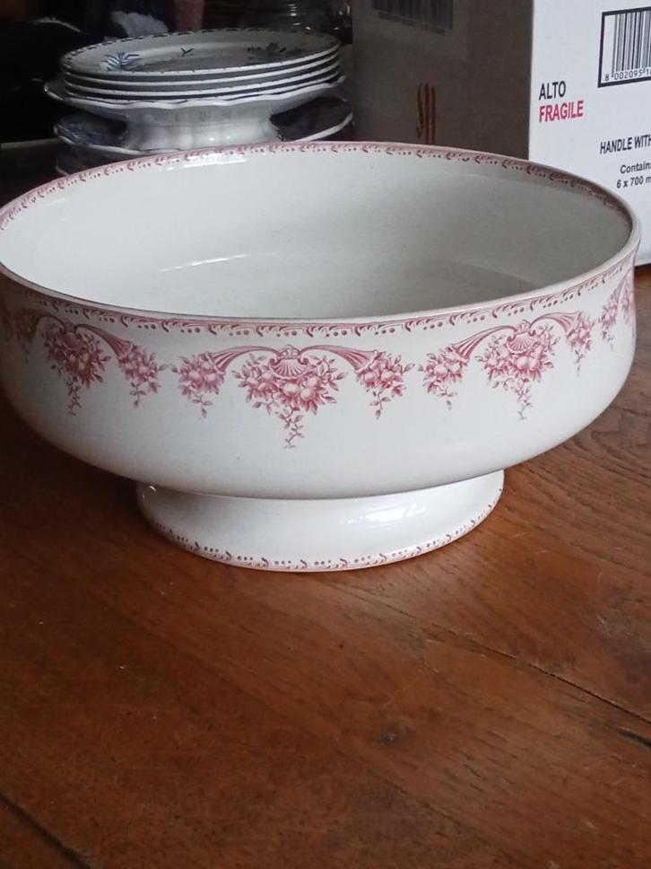 Prachtige gave grote kom merk Bfk (boch) serie FRUITS, Antiek en Kunst, Antiek | Servies los, Ophalen of Verzenden