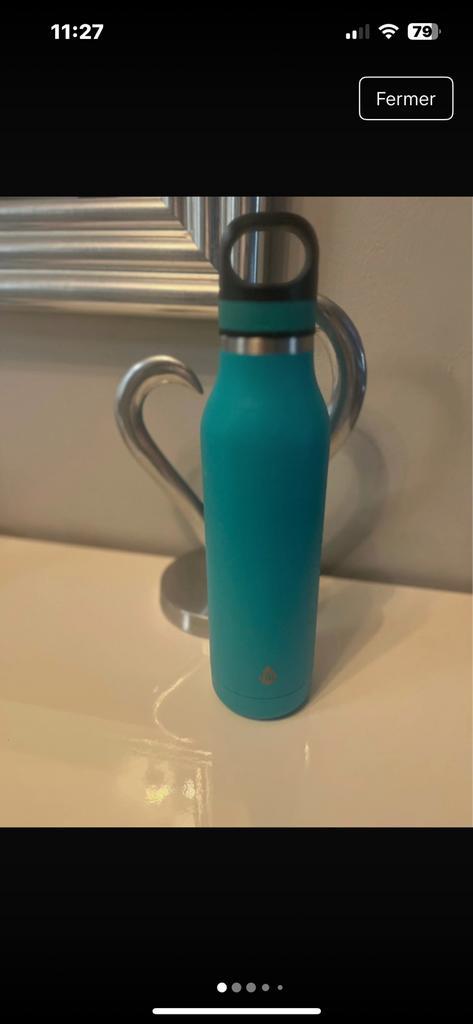 Bouteille d'eau thermos en acier inoxydable  double  TAL, Sport en Fitness, Drinkbussen, Zo goed als nieuw, Ophalen of Verzenden