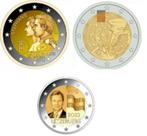 Luxemburg 3 x 2 € coincard 2022, Setje, Luxemburg, Overige waardes, Ophalen of Verzenden