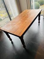 Rustieke eikenhouten eettafel, Huis en Inrichting, Tafels | Eettafels, Gebruikt, Eikenhout, 50 tot 100 cm, Vijf personen of meer