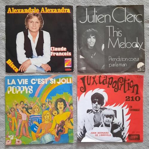 4x SINGLE - FRANSTALIG - PERIODE 1960- 1980, Cd's en Dvd's, Vinyl Singles, Gebruikt, Single, Pop, Ophalen of Verzenden