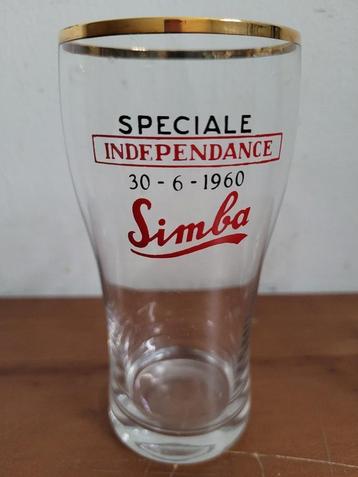 oud Simba bierglas special independence 30.06.1960 beschikbaar voor biedingen