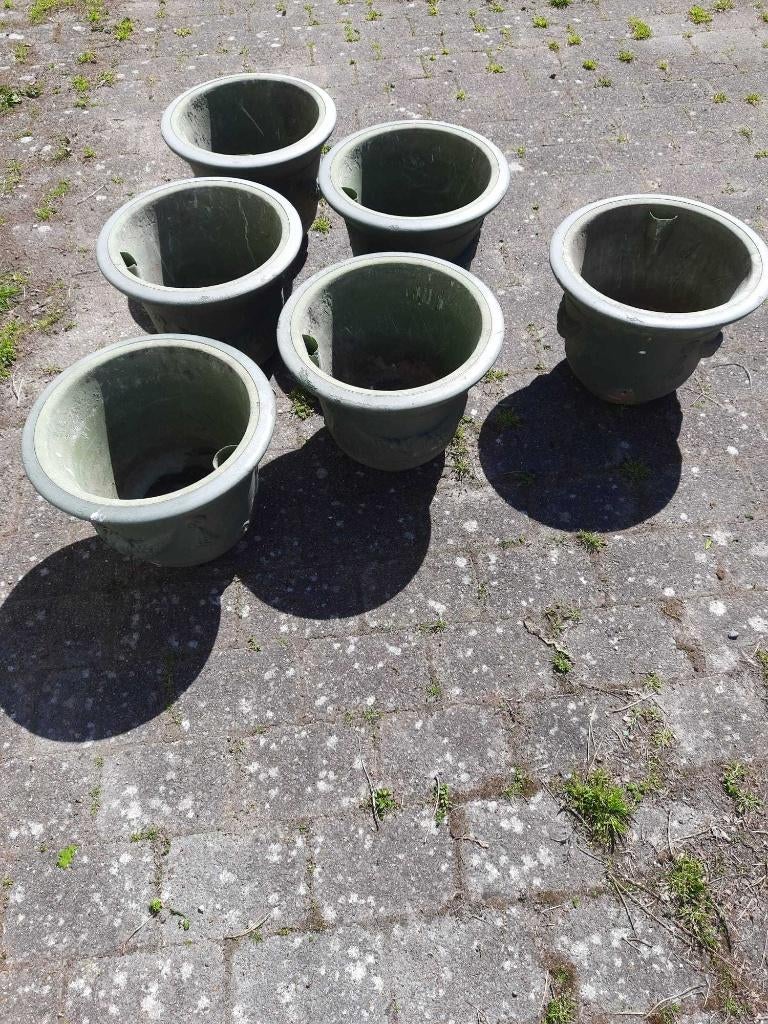 Bloempotten, Kunststof, Gebruikt, Rond, Minder dan 40 cm