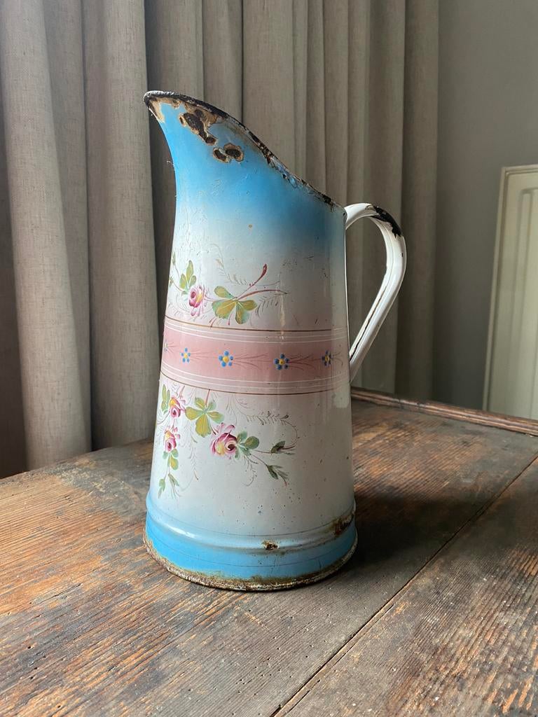 Schenkkan in email, Antiek en Kunst, Ophalen