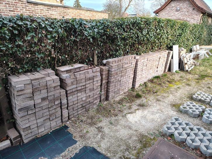 Klinkers, Tuin en Terras, Tegels en Klinkers, Gebruikt, Klinkers, Beton, Ophalen