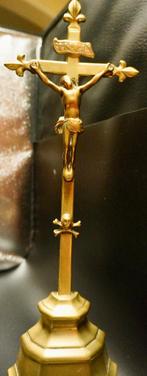 Bronzen kruisbeeld uit Luik, Antiek en Kunst, Ophalen of Verzenden