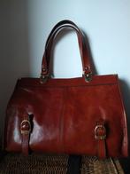 Lederen handtas, Handtassen en Accessoires, Tassen | Damestassen, Ophalen, Handtas