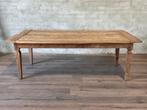 Franse boerentafel - 224 x 101 cm + 78 cm hoog, Huis en Inrichting, Tafels | Eettafels, Gebruikt, Eikenhout, 200 cm of meer, Landelijk