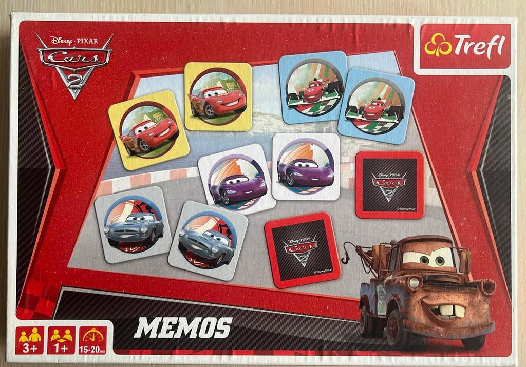 Cars memorygame, Vijf spelers of meer, Ophalen of Verzenden, Zo goed als nieuw