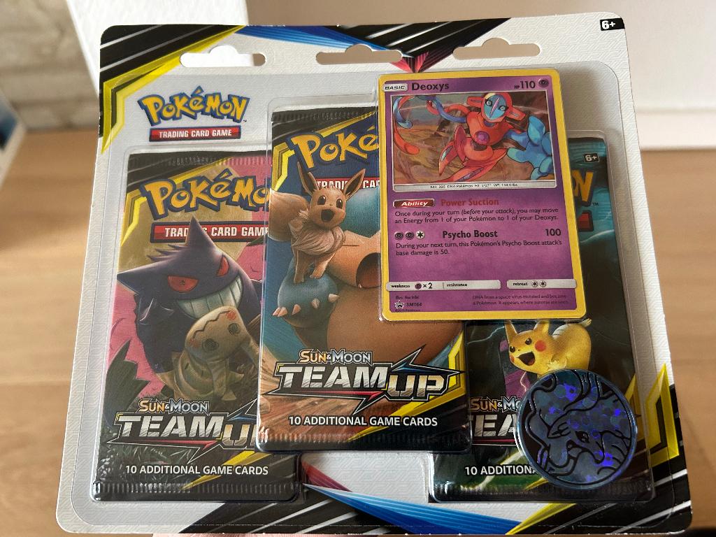 Team Up Deoxys 3-Pack Blister | sealed, Ophalen of Verzenden, Booster