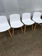 Hee Weling & Hey set van 4 design stoelen in prima staat, Ophalen, Wit, Design, Zo goed als nieuw