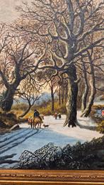 prachtige winterlandschap schilderij, Ophalen of Verzenden