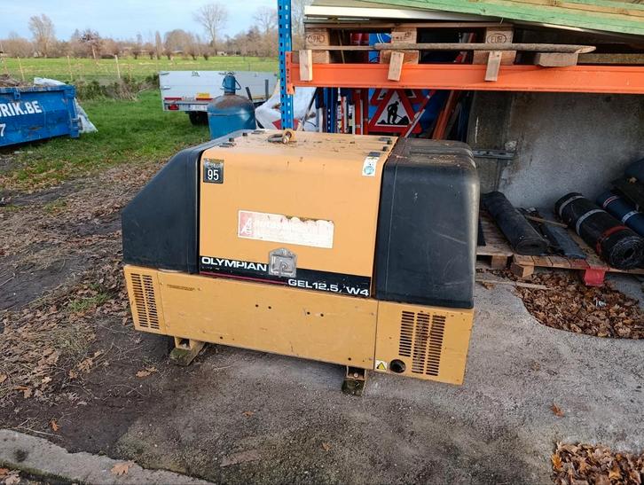 Generator Olympian gel12,5/w4 voor opmaak/Export, Doe-het-zelf en Bouw, Aggregaten, Gebruikt, Dieselolie, 10 tot 30 kVA, Elektrisch startend