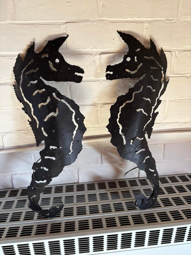 Éclairage mural en acier/fonctionne parfaitement, Antiquités & Art, Enlèvement