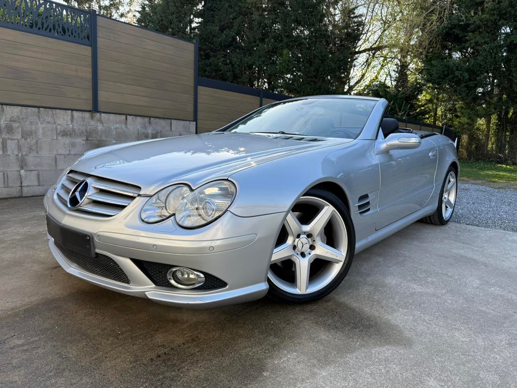 ✅Mercedes SL350 Cabrio🔥Pack AMG🔥HISTORIQUE COMPLET️✨🌟, Cuir, Argent ou Gris, Achat, 3498 cm³