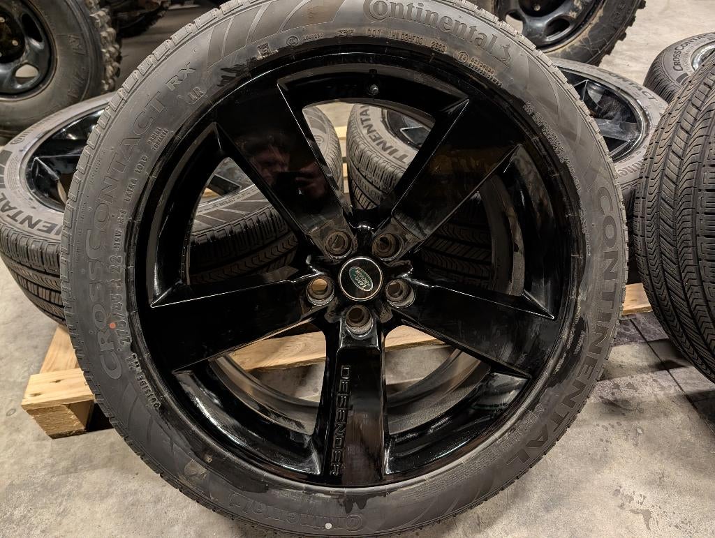Set velg Land Rover Defender 22" LR174447, Ophalen, Gebruikt, 275 mm, Banden en Velgen