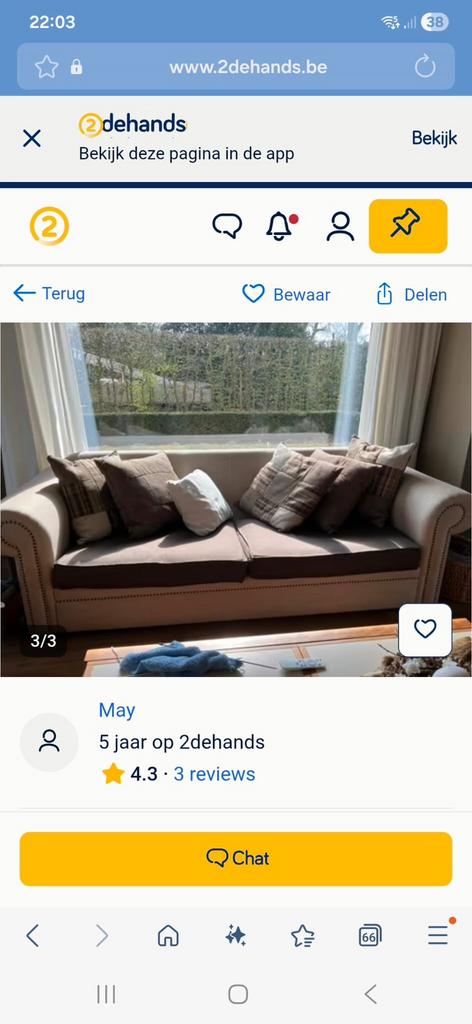 Degelijke zetels, Ophalen, Gebruikt