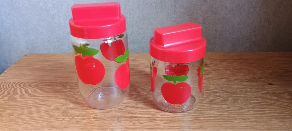 Vintage GULF potten, appel, Ophalen of Verzenden