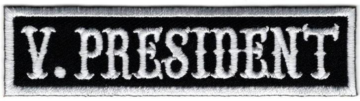 Vice President stoffen opstrijk patch embleem #2, Motoren, Accessoires | Overige, Nieuw, Verzenden