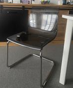 3 zwarte tobias stoelen ikea, Huis en Inrichting, Stoelen, Ophalen, Kunststof, Gebruikt, Drie
