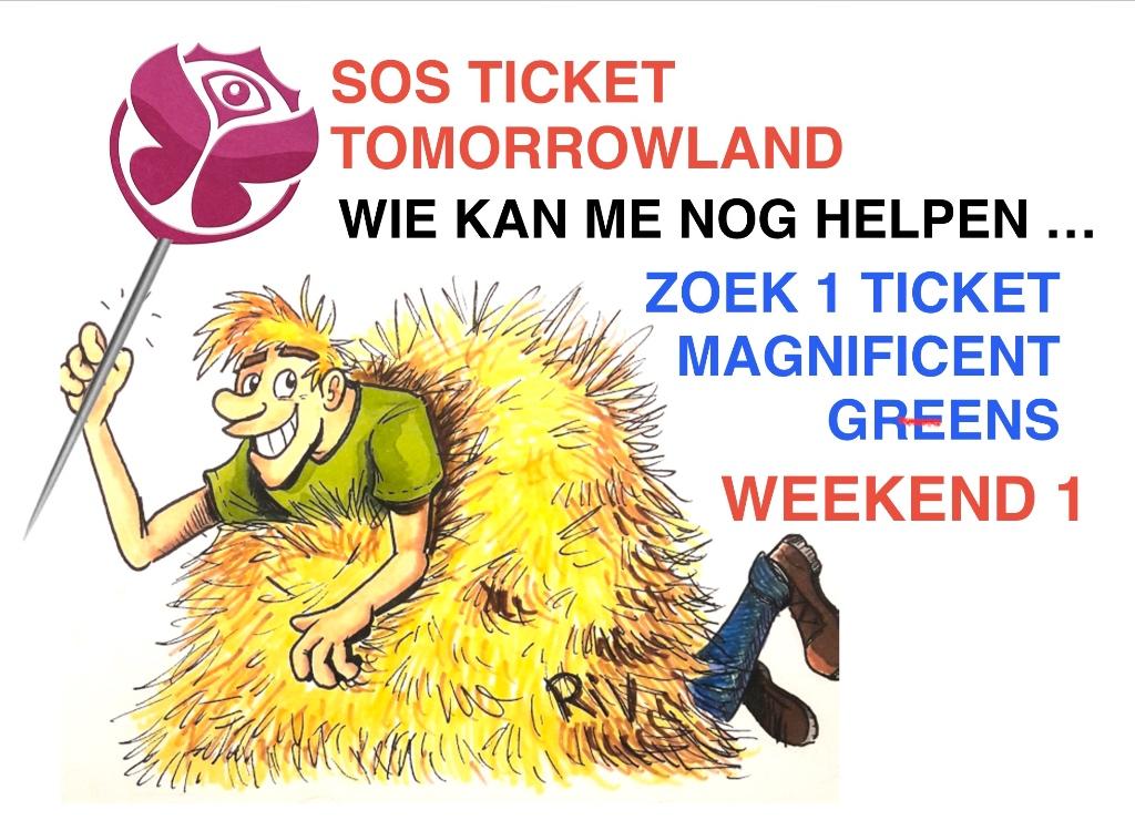Heeft iemand nog ticket magnificent greens weekend 1 over, Une personne, Plusieurs jours