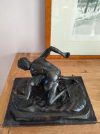 Bronze, milieu du siècle. Les Lutteurs, Antiquités & Art, Antiquités | Bronze & Cuivre, Enlèvement, Bronze