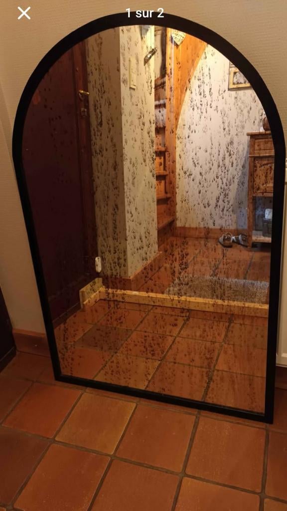 Grand miroir vieilli, Maison & Meubles