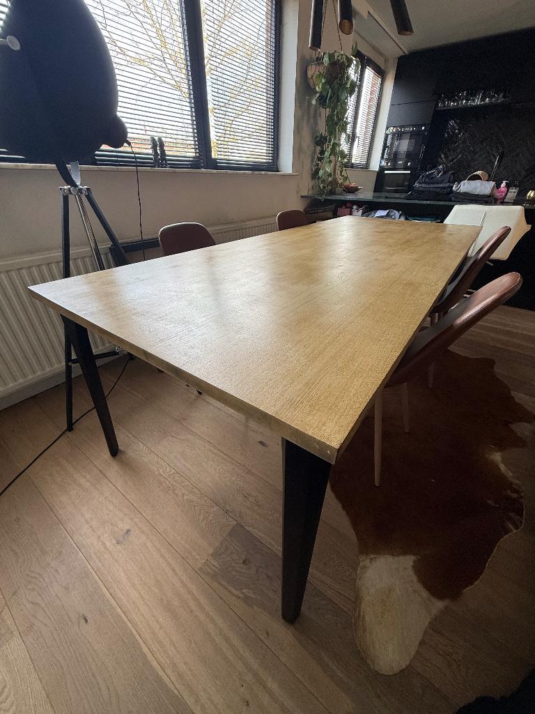 Grote tafel, Huis en Inrichting, Tafels | Eettafels, Gebruikt, 100 tot 150 cm, 200 cm of meer, Vijf personen of meer, Rechthoekig