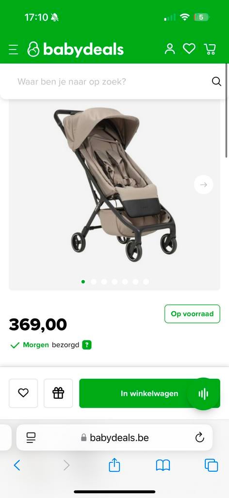 Dubatti Buggy Smart E2 Taupe/Black /kinderwagen, Ophalen, Zo goed als nieuw