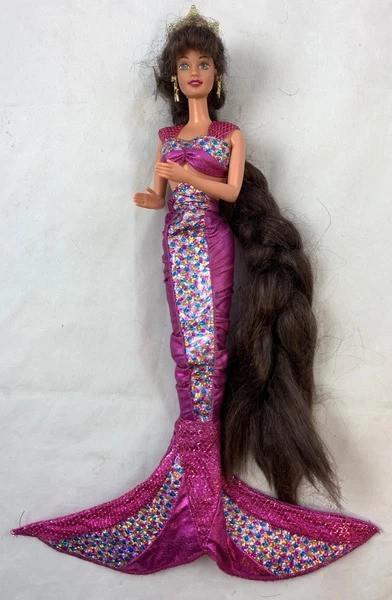 Mattel #14588 Barbie Jewel Hair Mermaid Teresa Pop 1995, Verzamelen, Poppen, Zo goed als nieuw, Fashion Doll, Verzenden