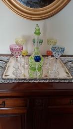 Kristallen gelazen set met plateau, Ophalen