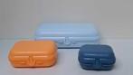 Tupperware™ Trio « Lunchbox en Snackbox » blauw clair orange, Envoi, Neuf, Bleu, Boîte