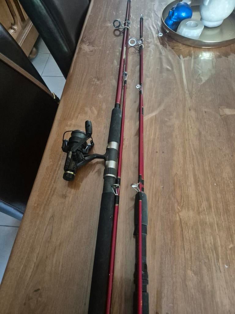 Spinhengels 2x daiwa molen, Ophalen, Molen