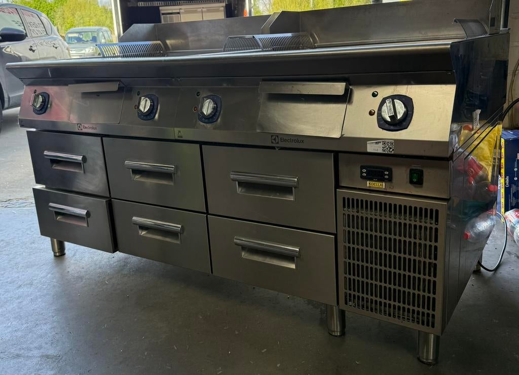 Electrolux horeca bakplaat / plancha met koeling – MOET WEG, Zakelijke goederen, Horeca | Keukenapparatuur, Ophalen, Gebruikt