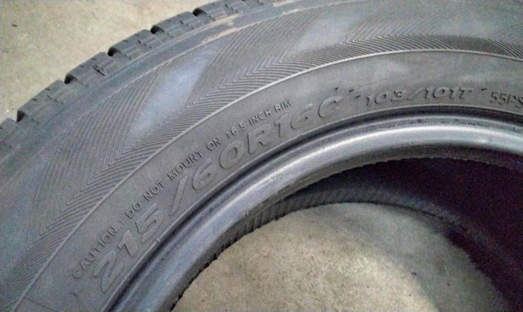 Banden 215 60 16 c nu 4 voor 140 eur gemonteerd, Ophalen, 215 mm, 16 inch, Band(en)