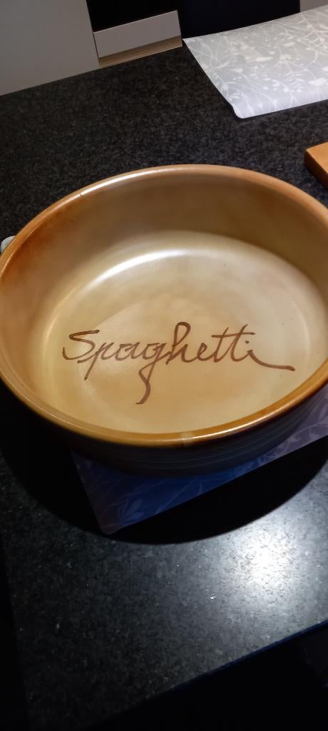 spaghetti serveerkom, Ophalen, Zo goed als nieuw