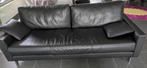Superbe canapé 3 places en cuir noir Rolf Benz., Maison & Meubles, 200 à 250 cm, Banc droit, Comme neuf, Enlèvement