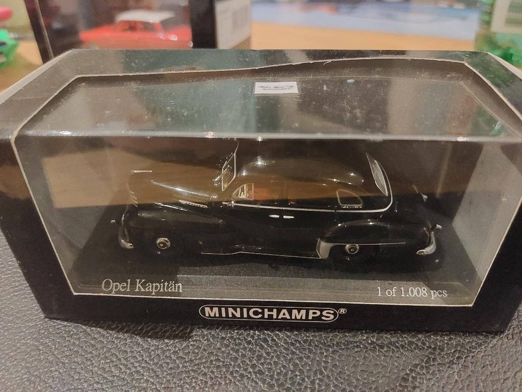 Minichamps Opel Kapitan de 1951 black 1/43, Enlèvement ou Envoi, Neuf, Voiture, MiniChamps