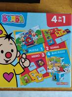 Bumba Bordspel " Puzzel, domino, memo en blokpuzzel"-4 in 1, Ophalen, Zo goed als nieuw, Jongen of Meisje