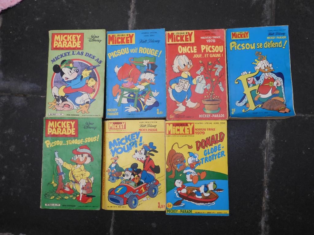 Bandes dessinées  Mickey-Rintintin..., Boeken, Gelezen, Ophalen of Verzenden, Divers auteurs, Meerdere stripboeken