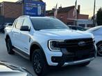 Ford Ranger 2.0 EcoBlue e-4WD WILDTRAK TVAC*BTWIN FULL OP., Auto's, Automaat, Gebruikt, 4 cilinders, Wit